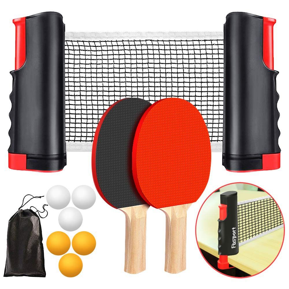 Table Tennis Kit Bag - 折りたたみ式ネット ピンポンネットフレームセット キャリーバッグ付属 完全なアクセサリー テーブルテニスセット 簡単なセットアップデザイン