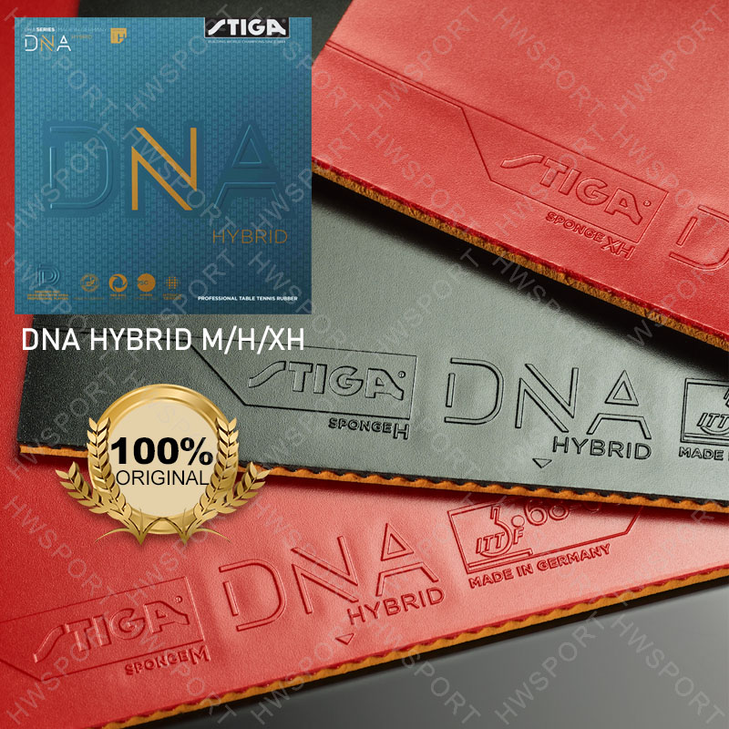 Table Tennis Hybrid Rubbers - STIGA DNA ハイブリッドシリーズ卓球ラバープロフェッショナルセミスティッキーピンポンラバーシートハイブリッド M/H/XH ドイツ製