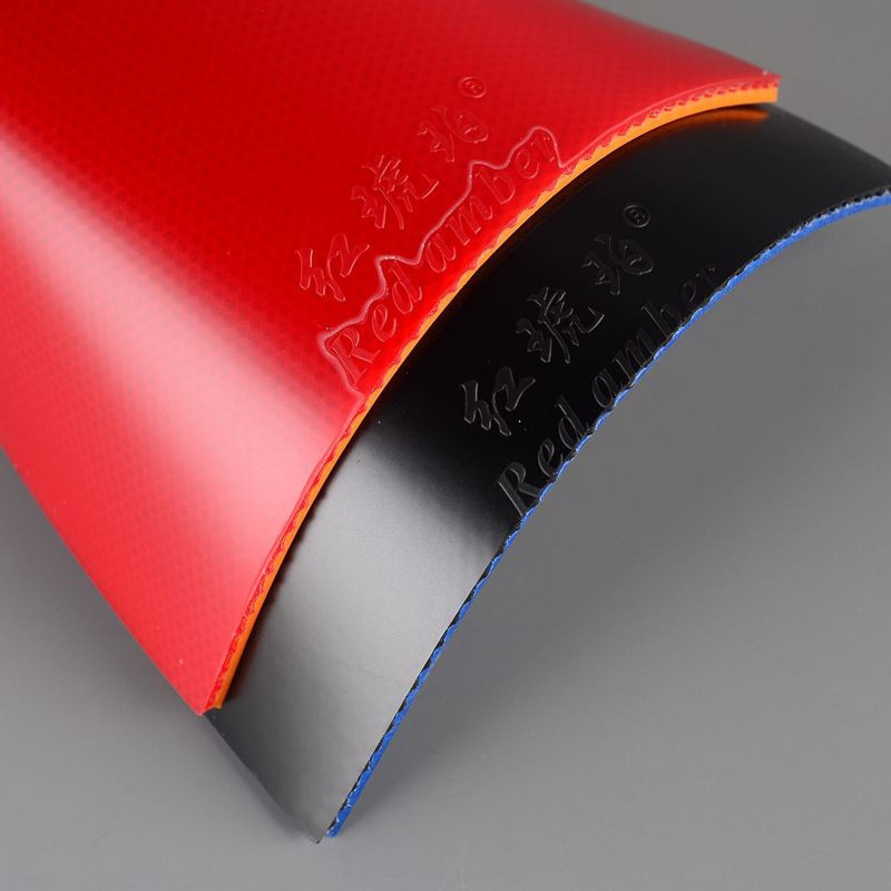 Donic Table Tennis Ball - レッドアンバー卓球ラバー高弾性スティックラバーピップスイン卓球ラバー収斂性スポンジ卓球トレーニング用