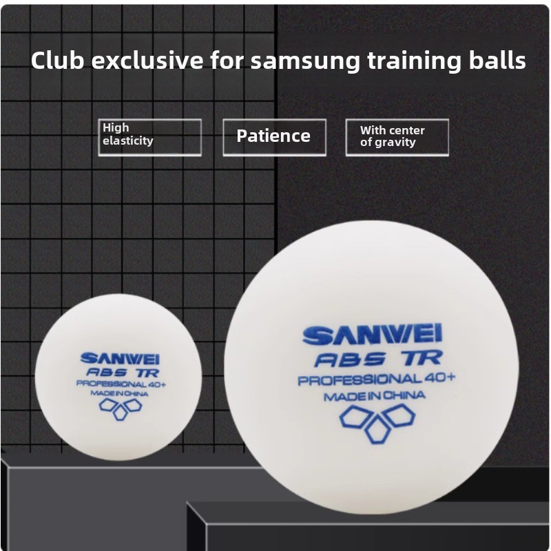 Table Tennis Logo - 100個入り サンウェイ新素材プラスチック卓球ボール ピンポンラケットボール ABS 40+ ロボット用