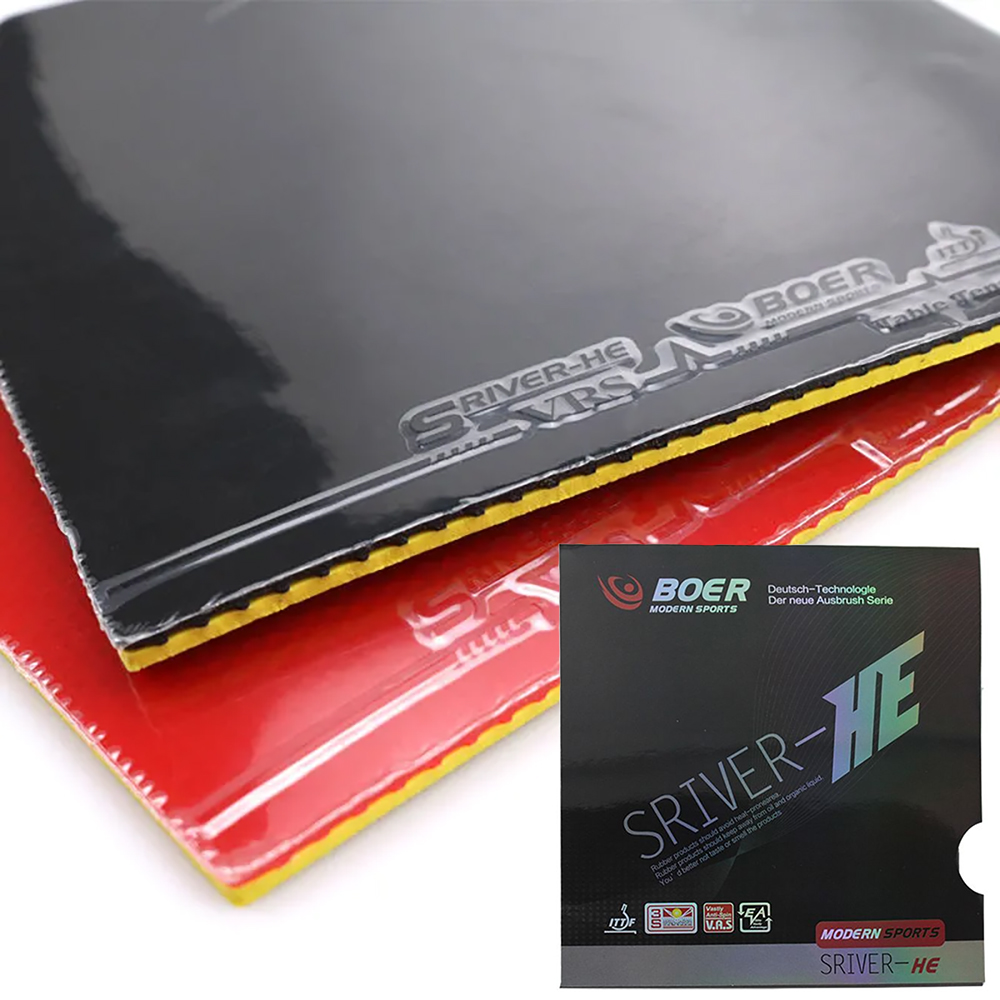 Donic Table Tennis Ball - オリジナルBOERシルバーHE卓球ラバー弾性トレーニング耐性ピンポンラバーピンプルズイン卓球ブレードラバー