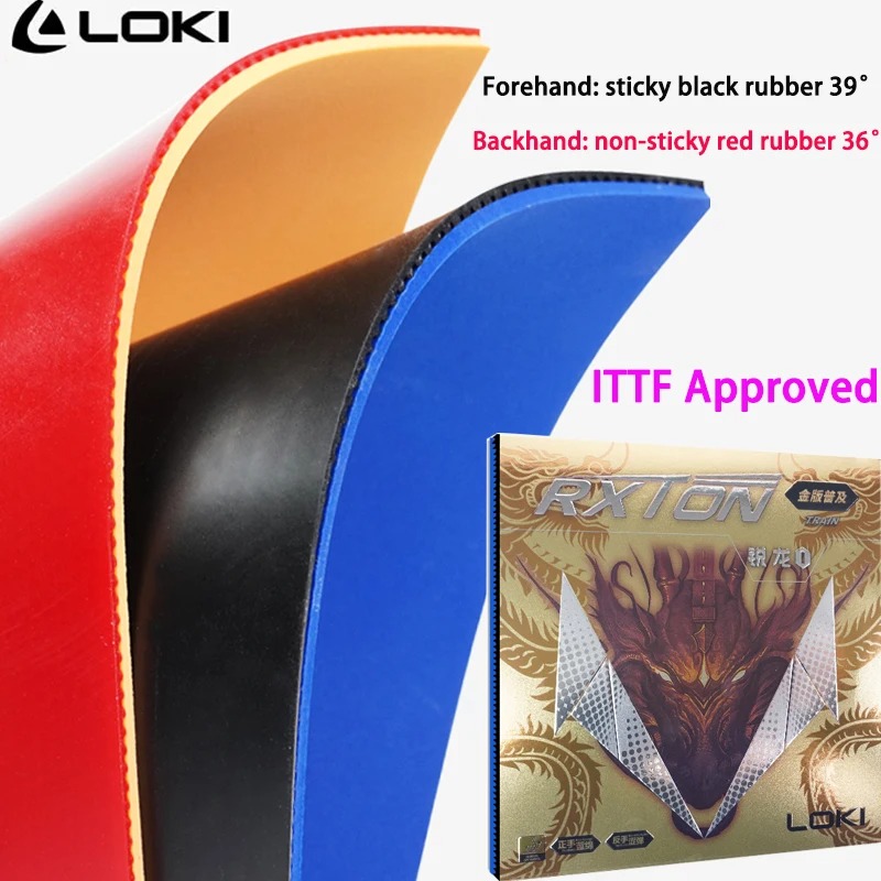 Donic Table Tennis Ball - LOKI RXTON 1 トレイン卓球ラバー エントリーレベル ピンポンラバーシート