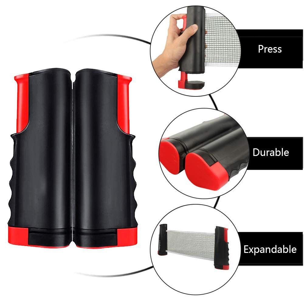 折りたたみ式ネット ピンポンネットフレームセット キャリーバ - Table Tennis Kit Bag のレビューと価格