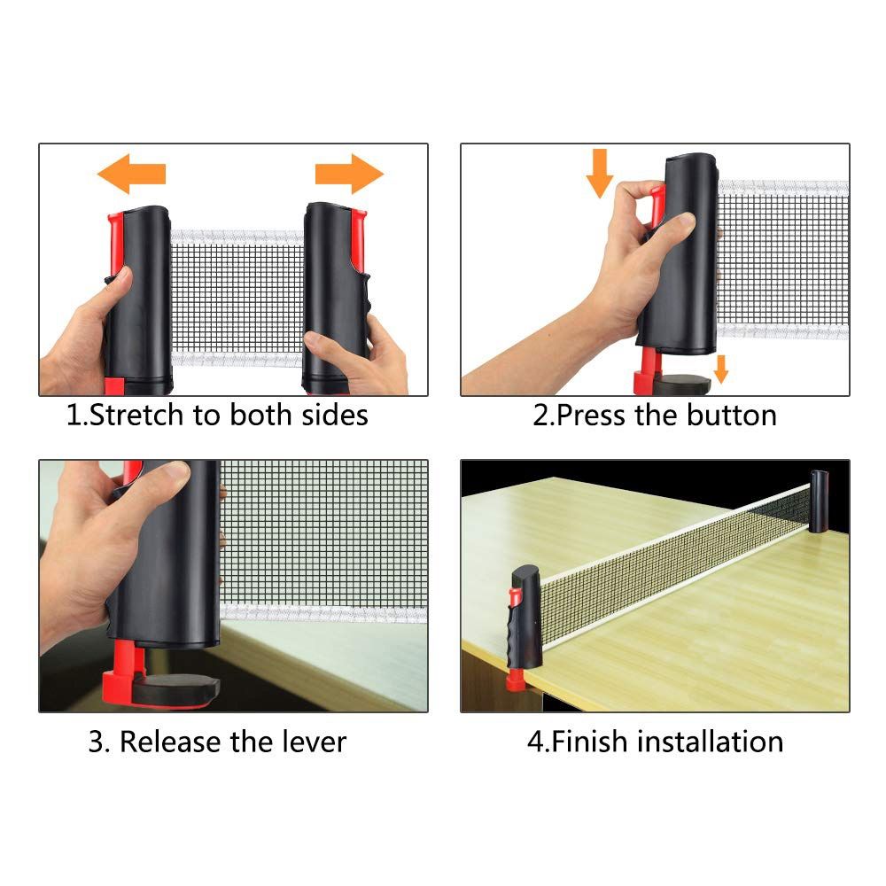 折りたたみ式ネット ピンポンネットフレームセット キャリーバ - Table Tennis Kit Bag のレビューと価格