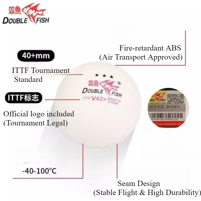 1/2/3BOX ダブルフィッシュ 3 スター ITTF 卓 - Donic Table Tennis Ball のレビューと価格