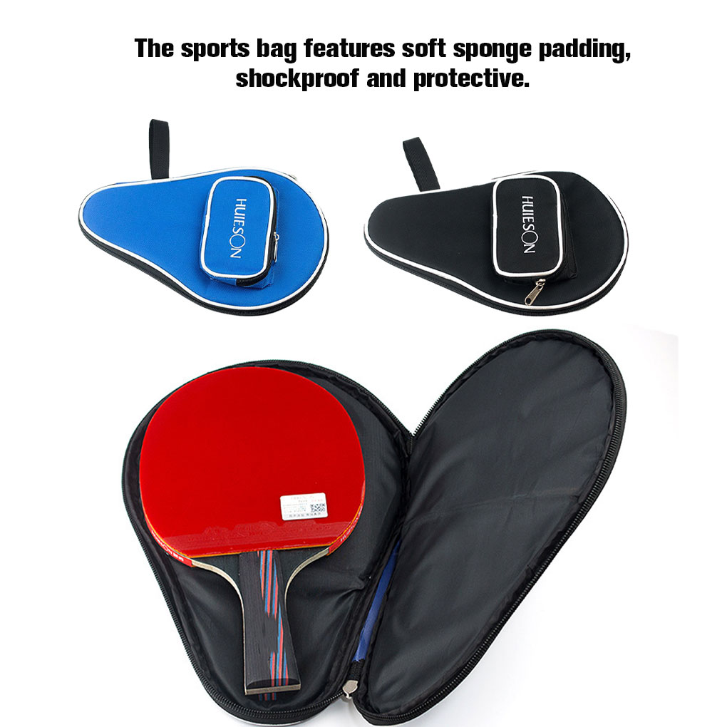 黒/青シングル卓球ラケットバットバッグオックスフォード布スポ - Table Tennis Kit Bag のレビューと価格