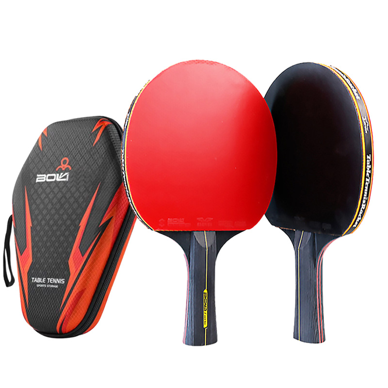 6 スター卓球ラケット 2 個プロフェッショナルピンポンラケ - Table Tennis Kit Bag のレビューと価格
