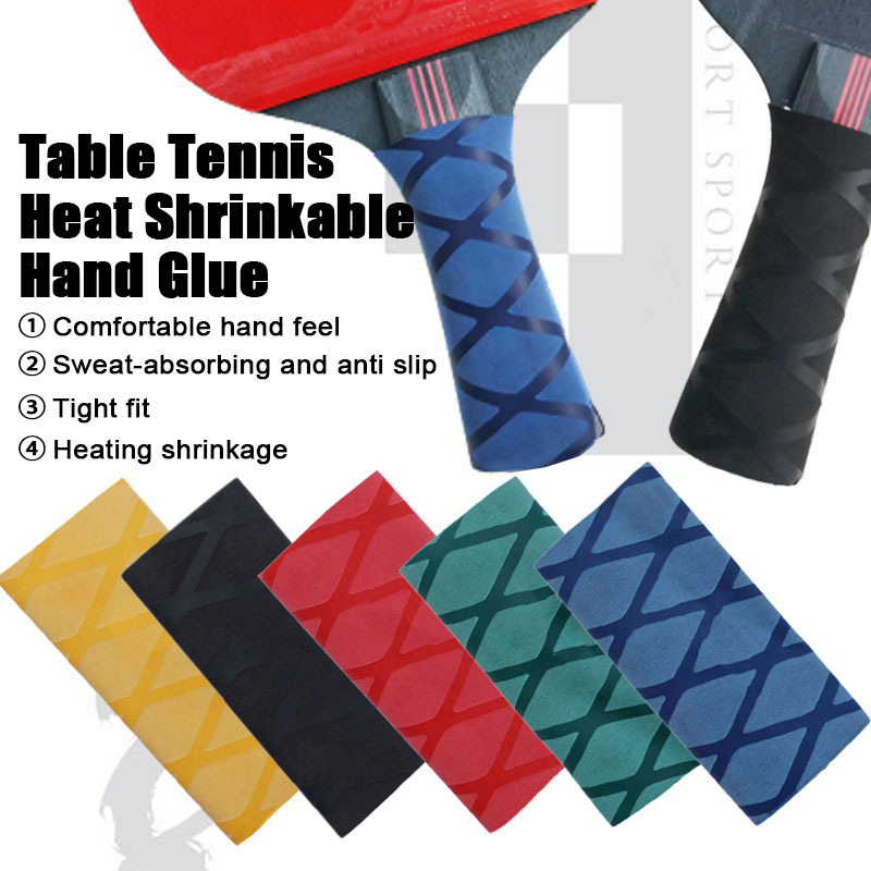 卓球ラケットハンドテープ、滑り止め熱収縮ハンドルラバースリー - Table Tennis Hybrid Rubbers のレビューと価格